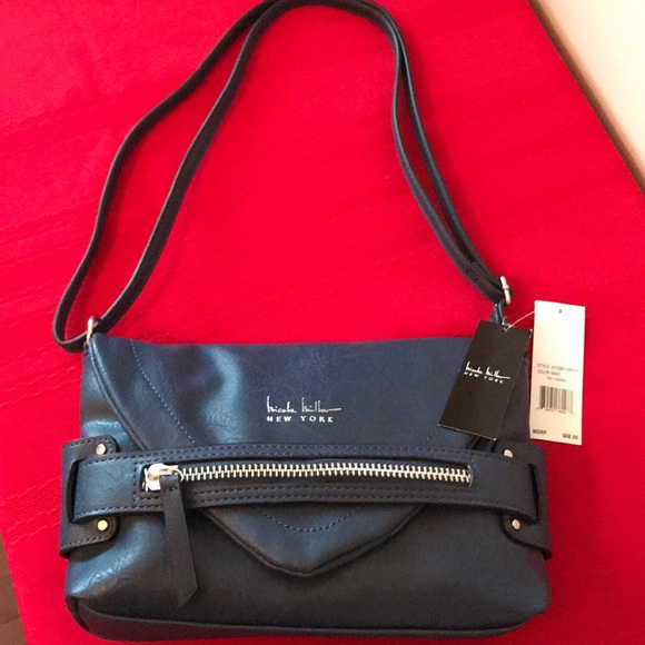 NICOLE MILLER NAVY CROSSBODY RETAIL 68.00 NWT - Picture 8 of 8